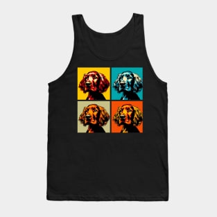 Pop Retro Art Irish Setter - Cute Puppy Tank Top